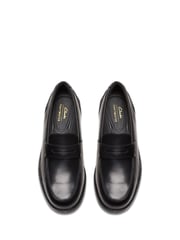 Clarks Black Leather Craft Arlo Lo Shoes - Image 6 of 7
