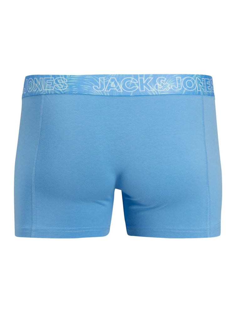 JACK & JONES JUNIOR Blue Boxer Shorts 3 Pack - Image 2 of 2