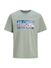 JACK & JONES Junior Blue Logo Printed 100% Cotton T-Shirts 2 Pack - Image 2 of 3