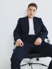 River Island Blue Tailored Trousers - Image 3 of 4