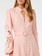 Forever New Pink Ebony Embroidered Midi Dress - Image 3 of 4