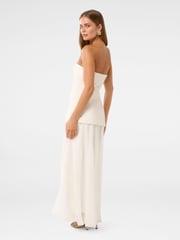 Forever New Cream Alexis Hook and Eye Sheer Maxi Dress - Image 2 of 4