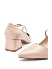 Moda in Pelle Garlande Elastic Cross Strap Block Heel Shoes - Image 4 of 4