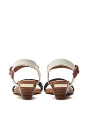 Moda in Pelle Mayapple Heel Clip Wedges Strappy Leather Sandals - Image 3 of 4