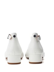 Moda in Pelle Macadamia Low Heel Ankle Strap Leather Sandals - Image 3 of 4