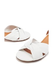 Moda in Pelle Macadamia Low Heel Ankle Strap Leather Sandals - Image 4 of 4
