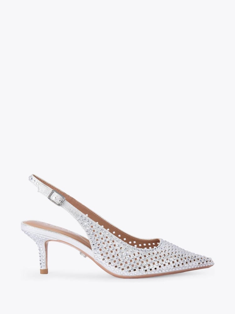 Carvela Silver Lazer Sling Shoes - Image 1 of 4