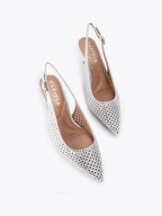 Carvela Silver Lazer Sling Shoes - Image 2 of 4