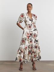 Joanna Hope Cream 100% Cotton Prom Dress - Image 1 of 4