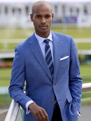 Skopes Light Blue Tailored Fit Jamie Semi Plain Blazer Jacket - Image 1 of 9