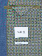 Skopes Light Blue Tailored Fit Jamie Semi Plain Blazer Jacket - Image 9 of 9
