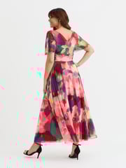 Scarlett & Jo Red Isabelle Float Sleeve Maxi Dress - Image 2 of 4
