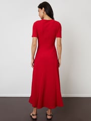 Threadbare Red Textured Jersey Maxi Dress - Image 2 of 5