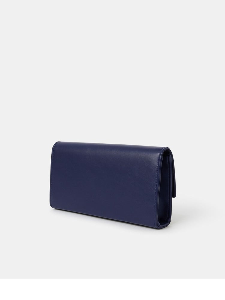 Accessorize Blue Bow Clutch Bag - Image 2 of 4