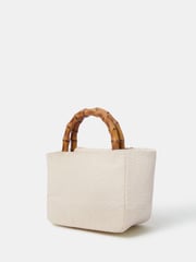Accessorize Cream Mirror Embellished Handbag - Image 2 of 3