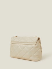 Accessorize Cream Quilted Faux Leather Cross-Body Bag - Image 2 of 3