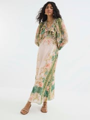 River Island Pink V-Neck Ruffle Maxi Dress - Image 4 of 4
