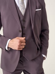 Skopes Purple Tailored Tailored Fit Beckett Suit Jacket - Image 6 of 8
