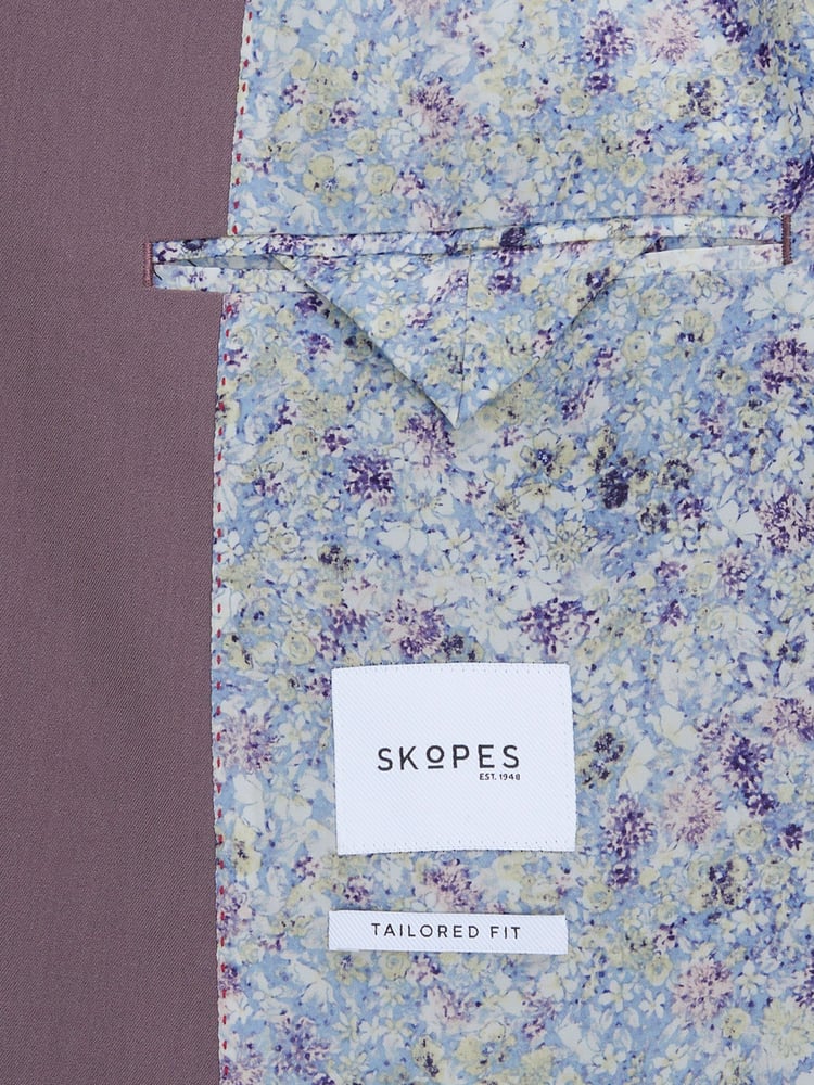 Skopes Purple Tailored Tailored Fit Beckett Suit Jacket - Image 8 of 8