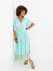 Joe Browns Green Embellished Boho Border Trim Maxi Dress - Image 3 of 7