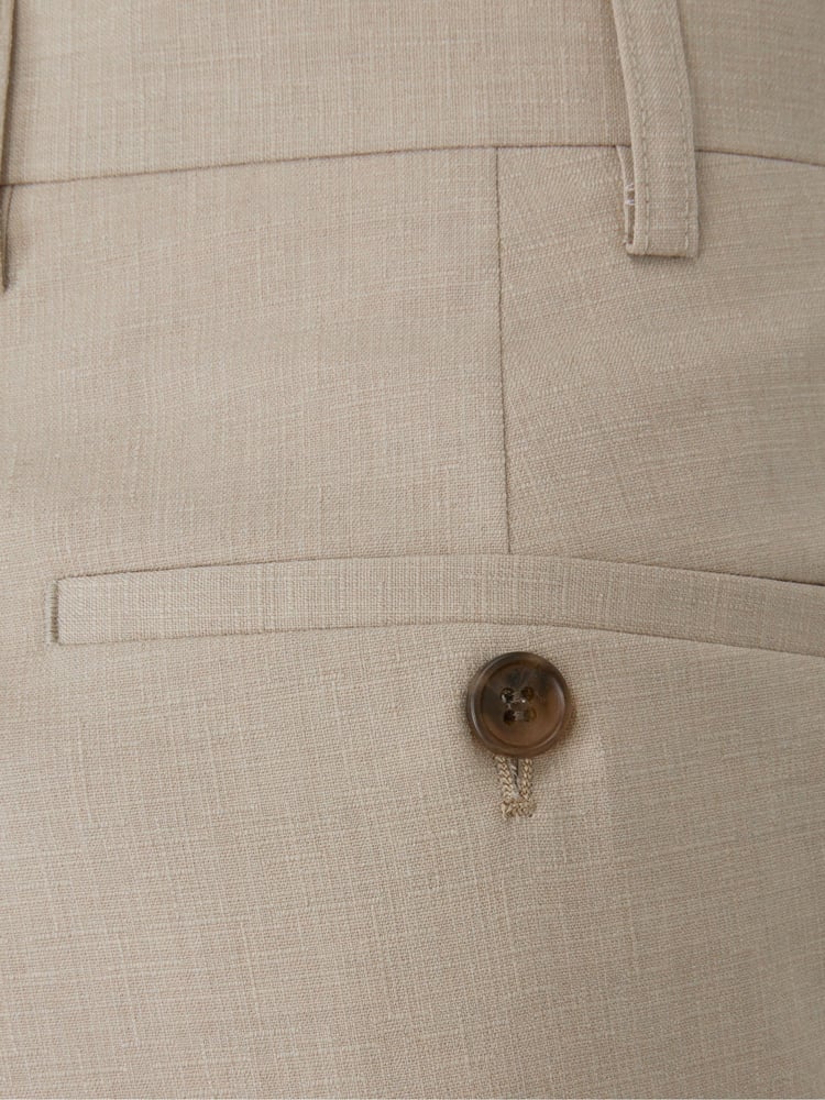 Skopes Natural Tailored Fit Caspian Stretch Look Suit Trousers - Image 4 of 4