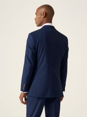 Skopes Blue Tailored Fit Caspian Stretch Look Suit Jacket - Image 3 of 6