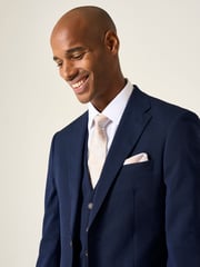 Skopes Blue Tailored Fit Caspian Stretch Look Suit Jacket - Image 4 of 6