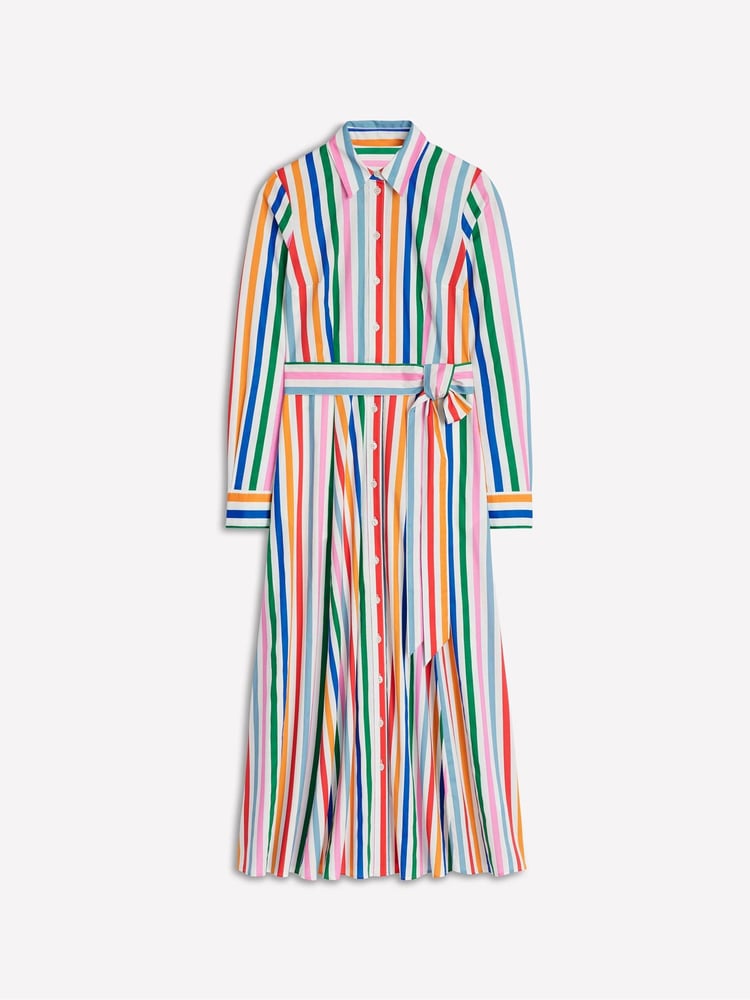 Boden Pink Amy 100% Cotton Midi Shirt Dress - Image 6 of 6