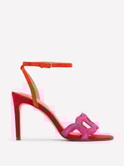 Boden Pink Circle Detail Heeled Sandals - Image 3 of 6