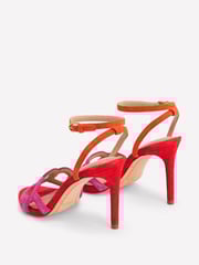 Boden Pink Circle Detail Heeled Sandals - Image 5 of 6