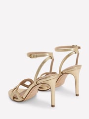 Boden Gold Circle Detail Heeled Sandals - Image 4 of 4