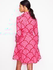 Boden Red Amy 100% Cotton Short Shirt Dress - Image 2 of 4