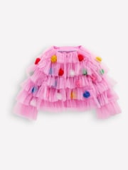 Boden Pink Tiered Tulle Jacket - Image 1 of 3