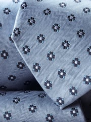 Charles Tyrwhitt Blue Stain Resistant Medallion Tie - Image 1 of 2