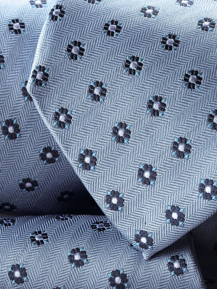 Charles Tyrwhitt Blue Stain Resistant Medallion Tie - Image 1 of 2