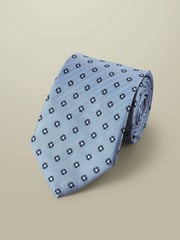 Charles Tyrwhitt Blue Stain Resistant Medallion Tie - Image 2 of 2
