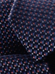 Charles Tyrwhitt Blue Silk Stain Resistant Semi Plain 1 Tie - Image 2 of 2