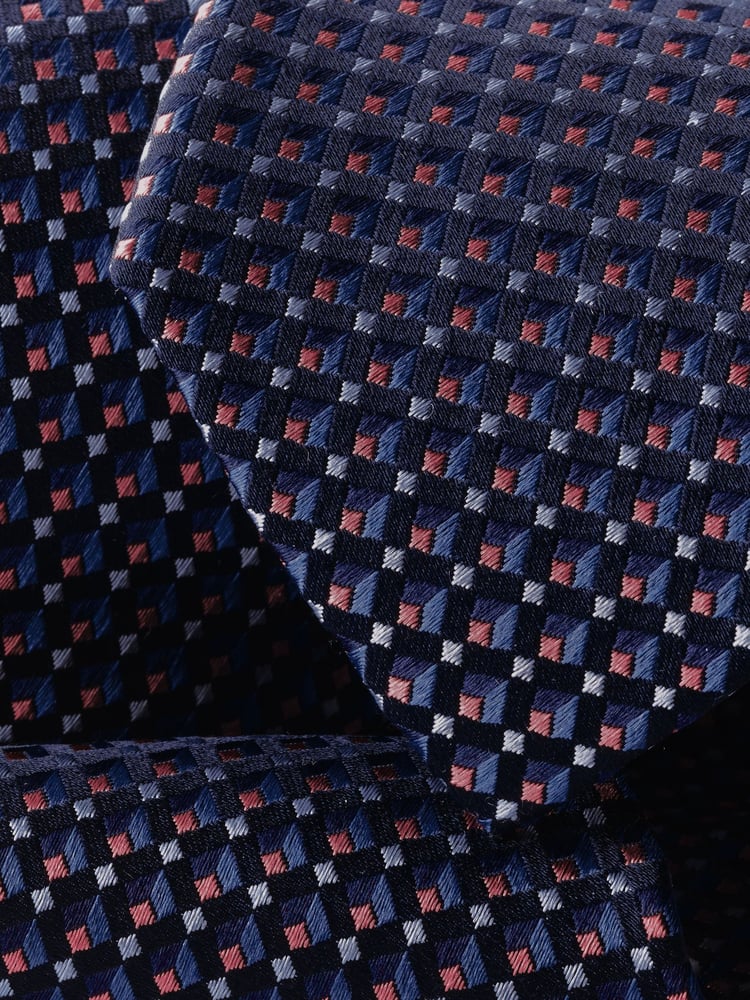 Charles Tyrwhitt Blue Silk Stain Resistant Semi Plain 1 Tie - Image 2 of 2