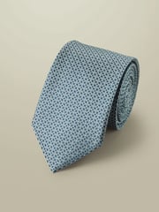Charles Tyrwhitt Green Silk Stain Resistant Semi Plain Tie - Image 1 of 2