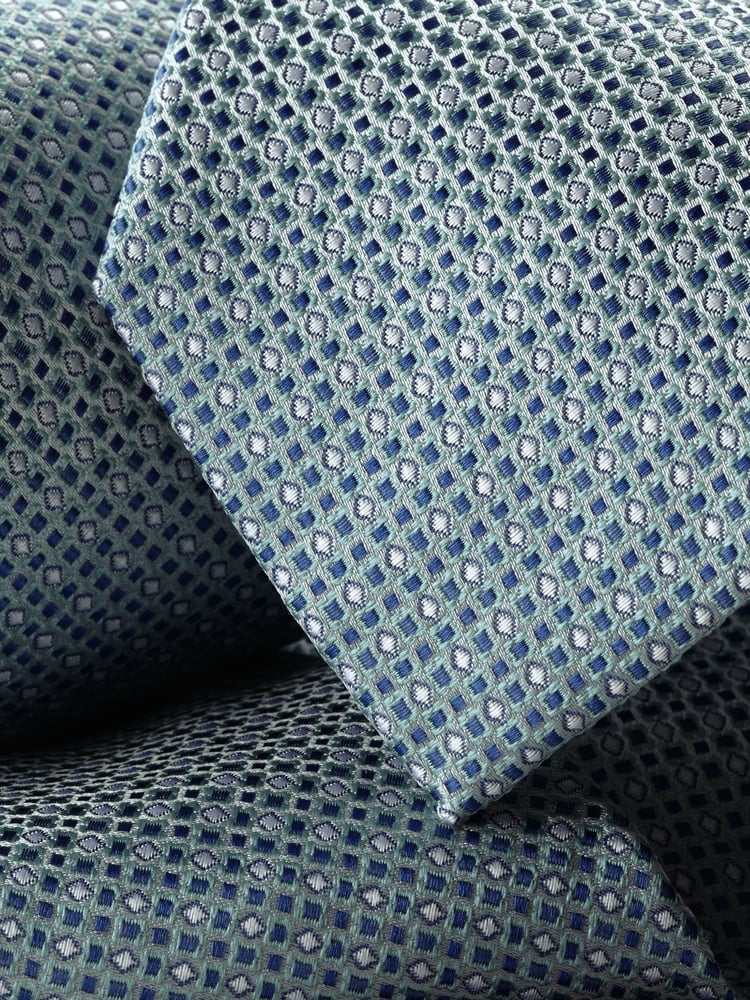 Charles Tyrwhitt Green Silk Stain Resistant Semi Plain Tie - Image 2 of 2