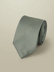 Charles Tyrwhitt Green Stain Resistant Medallion Tie - Image 1 of 2