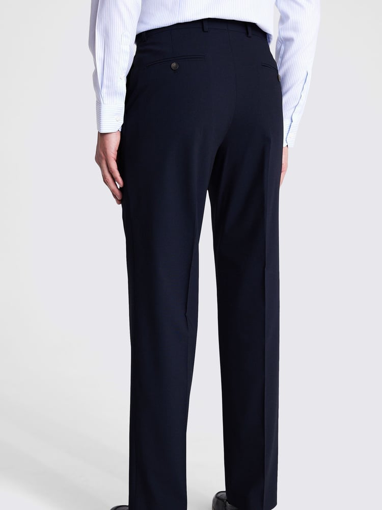 MOSS Blue Relaxed Fit Trousers - Image 2 of 3