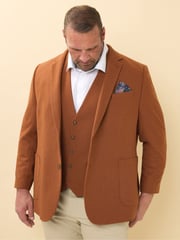 BadRhino Big & Tall Brown Tweed Waistcoat - Image 2 of 5
