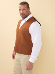 BadRhino Big & Tall Brown Tweed Waistcoat - Image 4 of 5