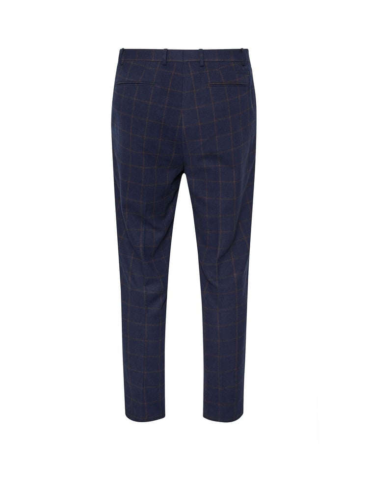BadRhino Big & Tall Blue Tweed Suit Trousers - Image 7 of 7