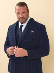 BadRhino Big & Tall Blue Tweed Waistcoat - Image 5 of 6
