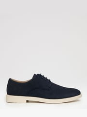 Threadbare Navy Faux Suede Desert Shoes - Image 1 of 4