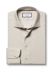 Charles Tyrwhitt Pink Slim Fit Non-Iron Check Shirt - Image 4 of 6