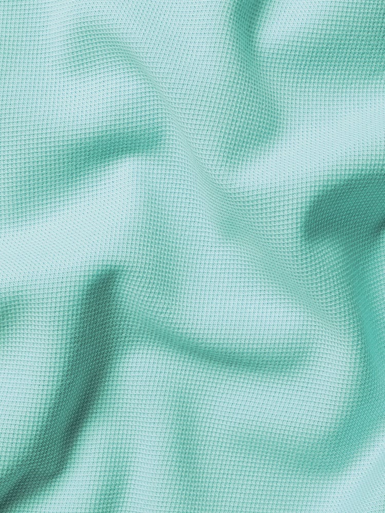 Charles Tyrwhitt Green Short Sleeve Smart Pique Polo Shirt - Image 5 of 5