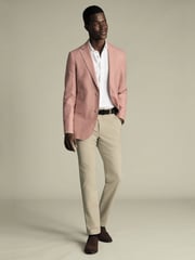 Charles Tyrwhitt Pink Slim Fit Jacket - Image 4 of 5